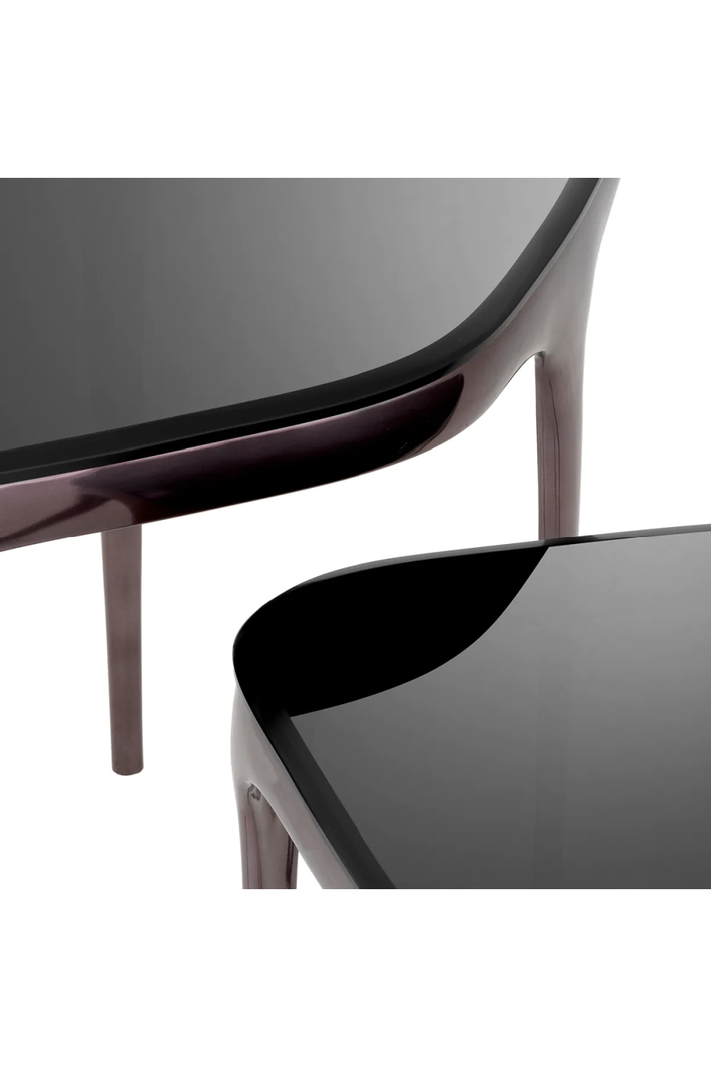 Black Glass Nesting Side Tables (2) | Eichholtz Deacon | Oroa.com