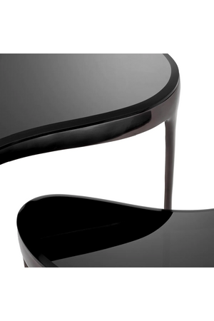 Black Bevelled Glass Side Tables (2) | Eichholtz Zena | Oroa.com
