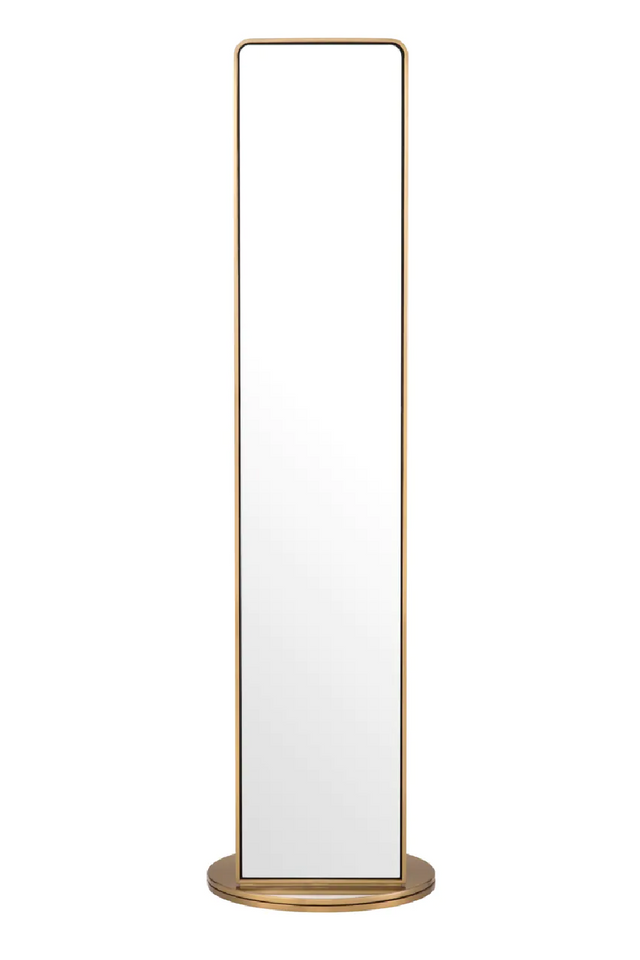 Rotating Floor Mirror with Coatrack | Eichholtz Novo | Oroa.com