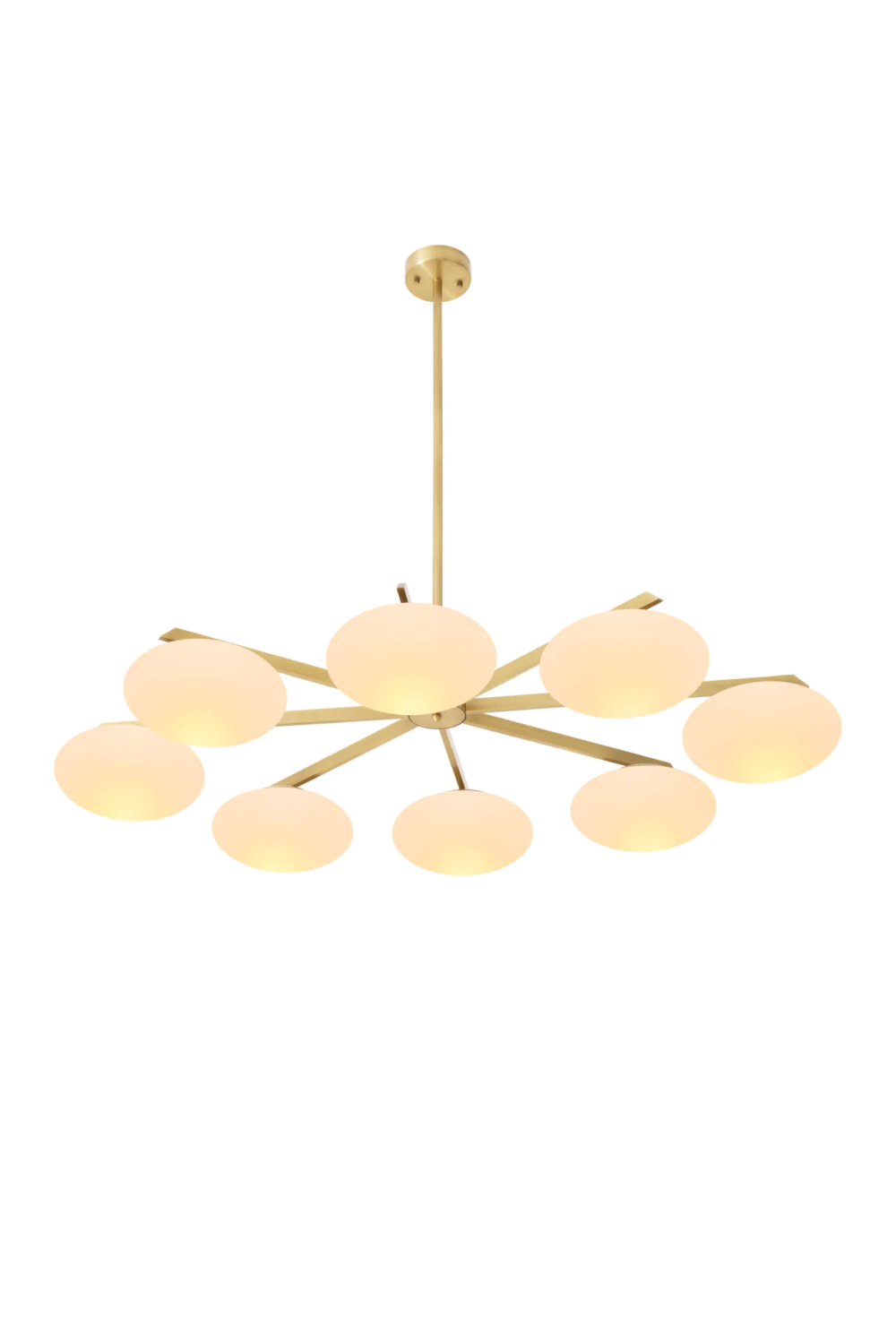 Oval White Glass Chandelier | Eichholtz Evergreen | Oroa.com