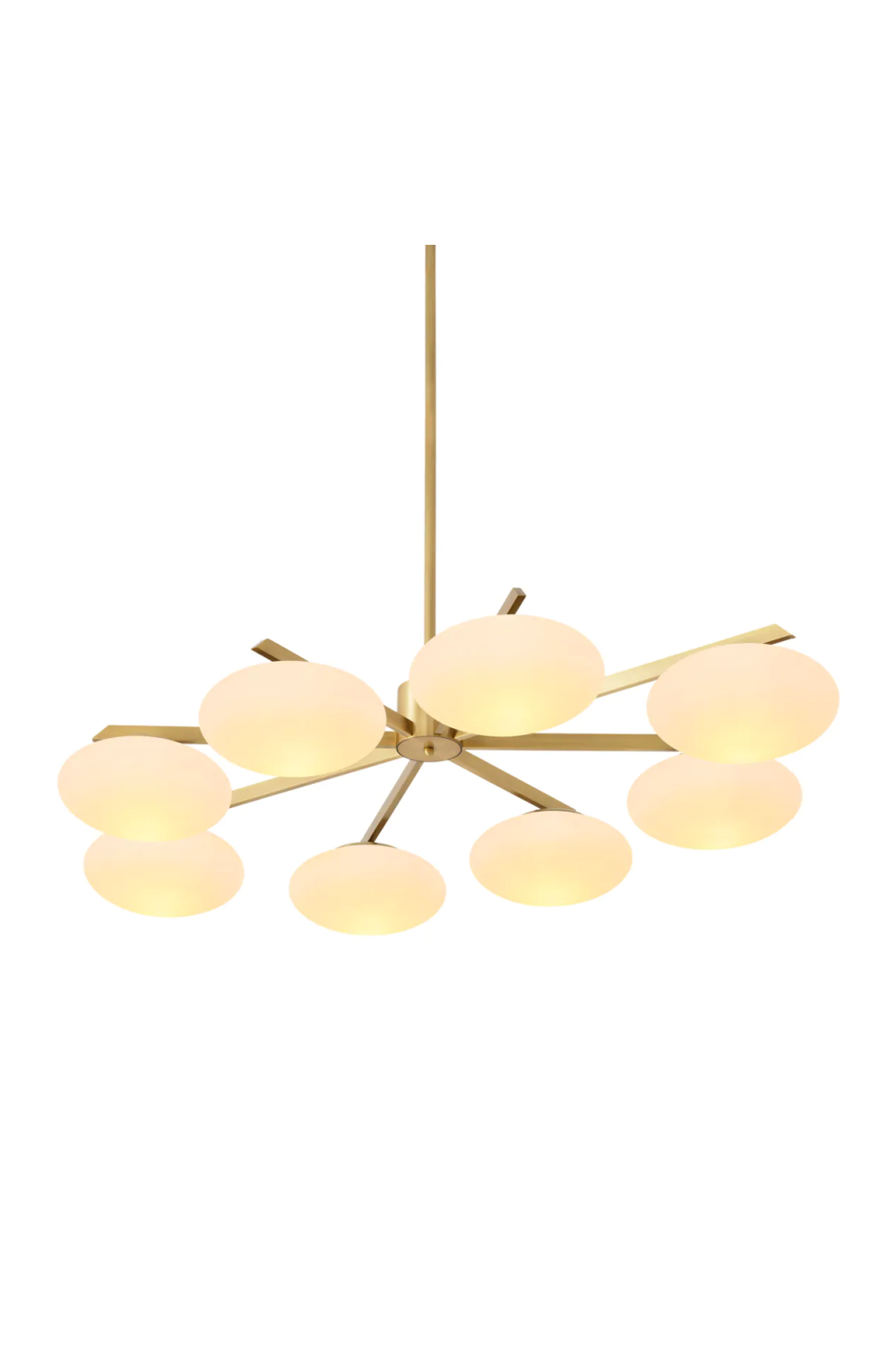 Oval White Glass Chandelier | Eichholtz Evergreen | Oroa.com