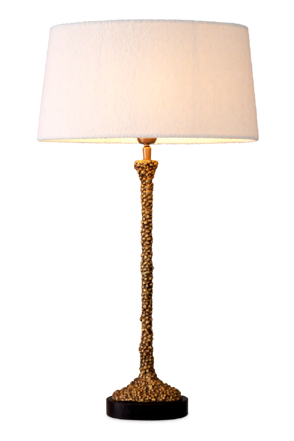 White Bouclé Table Lamp | Eichholtz Miko | Oroa.com