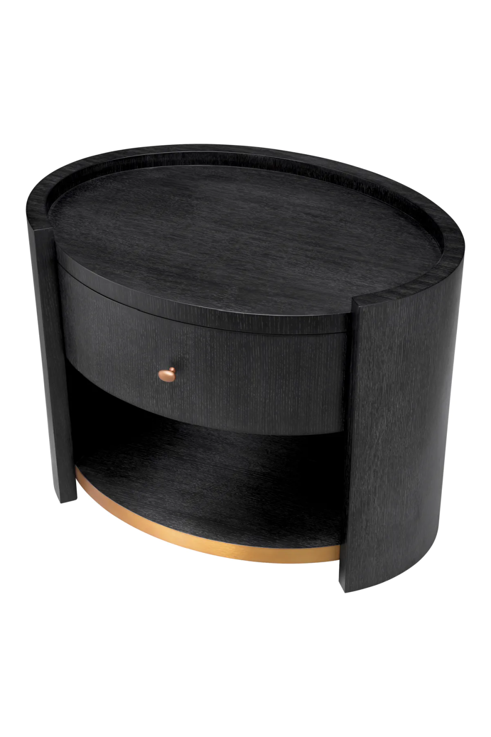 Oval Gray Oak Nightstand | Eichholtz Rosemberg | Oroa.com