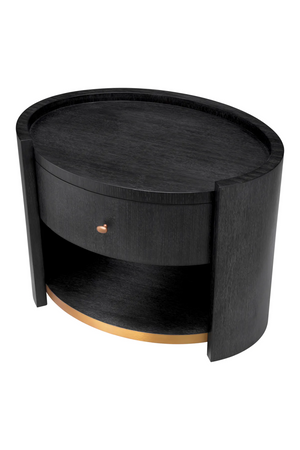 Oval Gray Oak Nightstand | Eichholtz Rosemberg | Oroa.com
