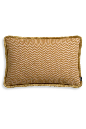 Chevron Pattern Fringed Lumbar Pillow | Eichholtz Kauai | Oroa.com