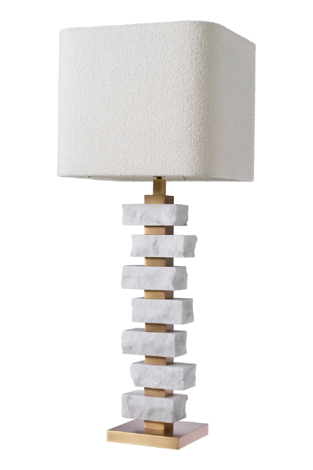Rough White Marble Table Lamp L | Eichholtz Amber | Oroa.com