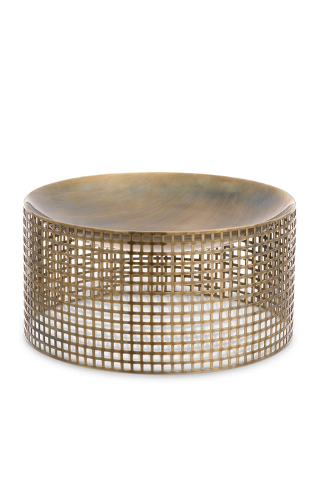 Vintage Brass Latticed Bowl | Eichholtz Sterling | Oroa.com