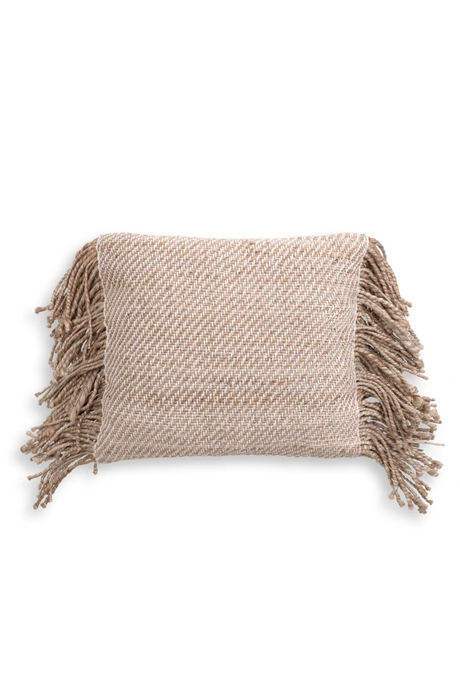 Natural Jute Fringed Cushion | Eichholtz Vieste | Oroa.com