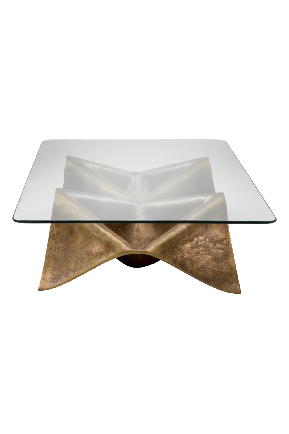 Wavy Vintage Brass Coffee Table | Eichholtz Angelico | Oroatrade.com