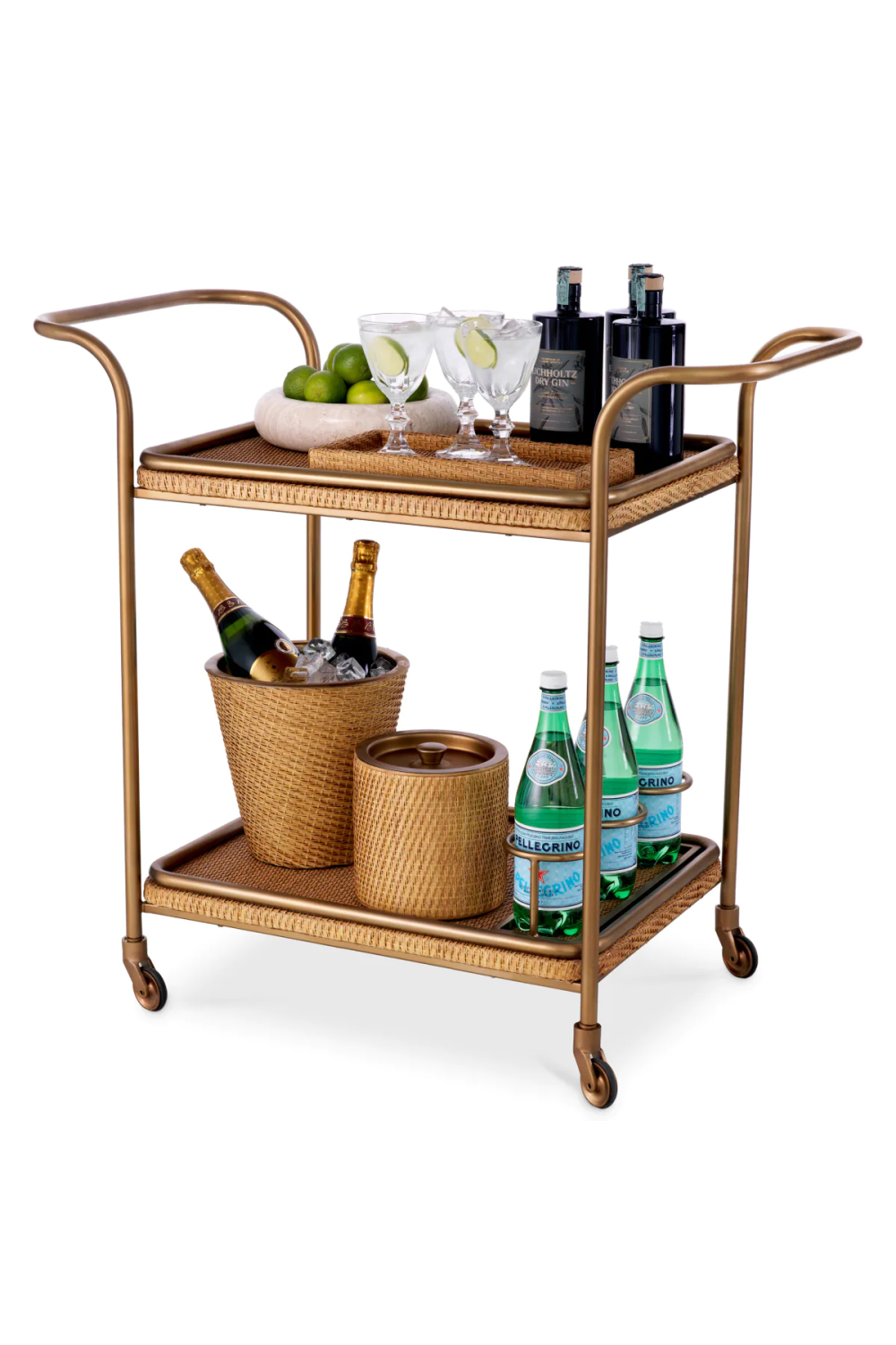 Natural Rattan Trolley | Eichholtz Pescara | Oroa.com