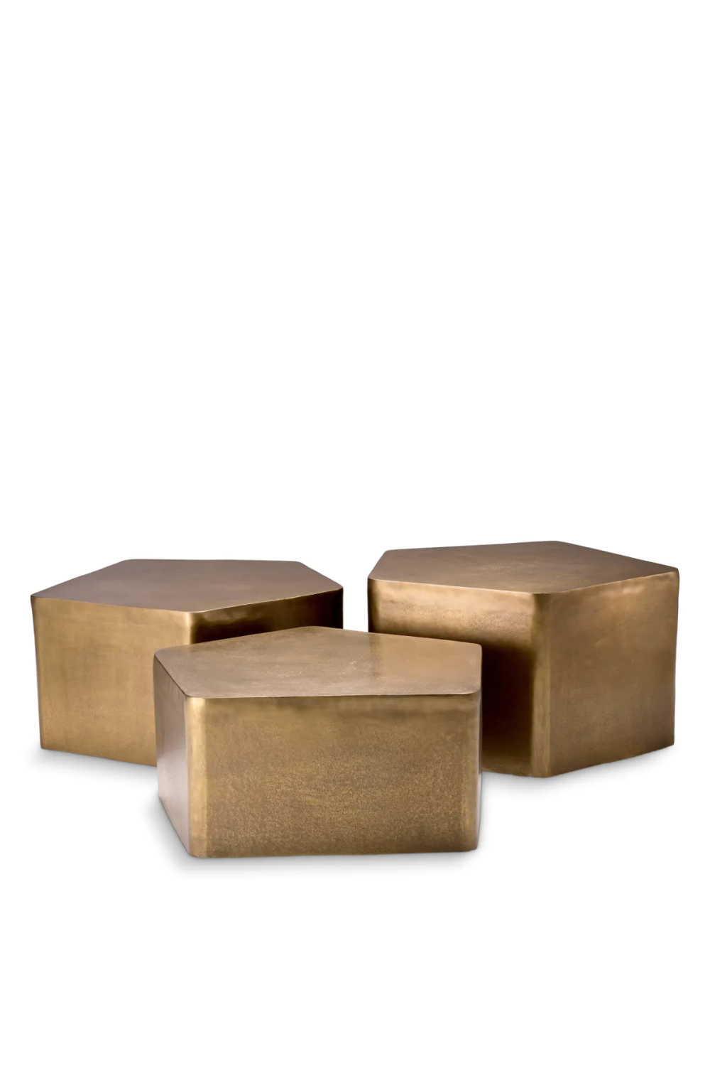 Vintage Gold Coffee Table Set (3) | Eichholtz Veenazza | Oroa.com