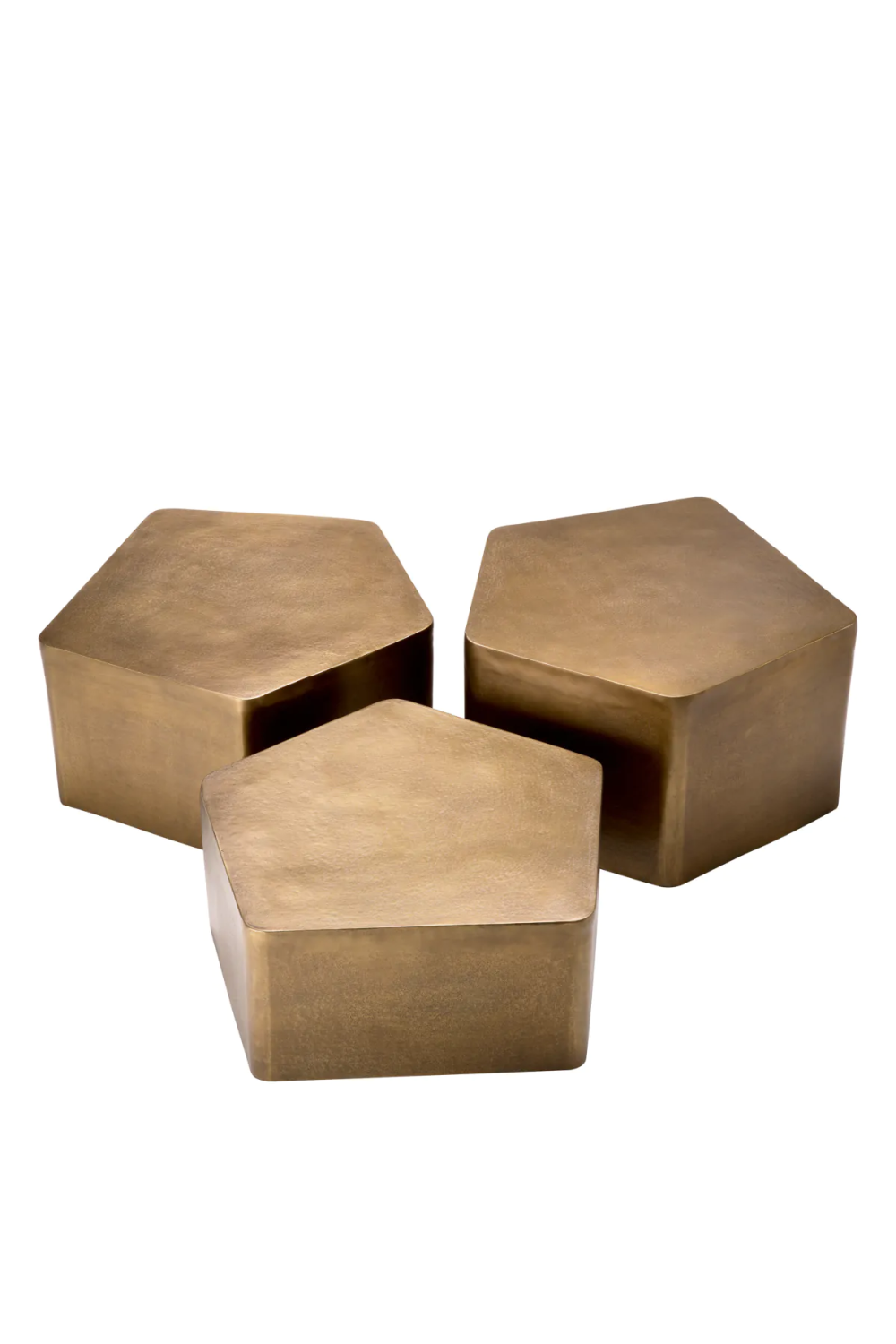 Vintage Gold Coffee Table Set (3) | Eichholtz Veenazza | Oroa.com