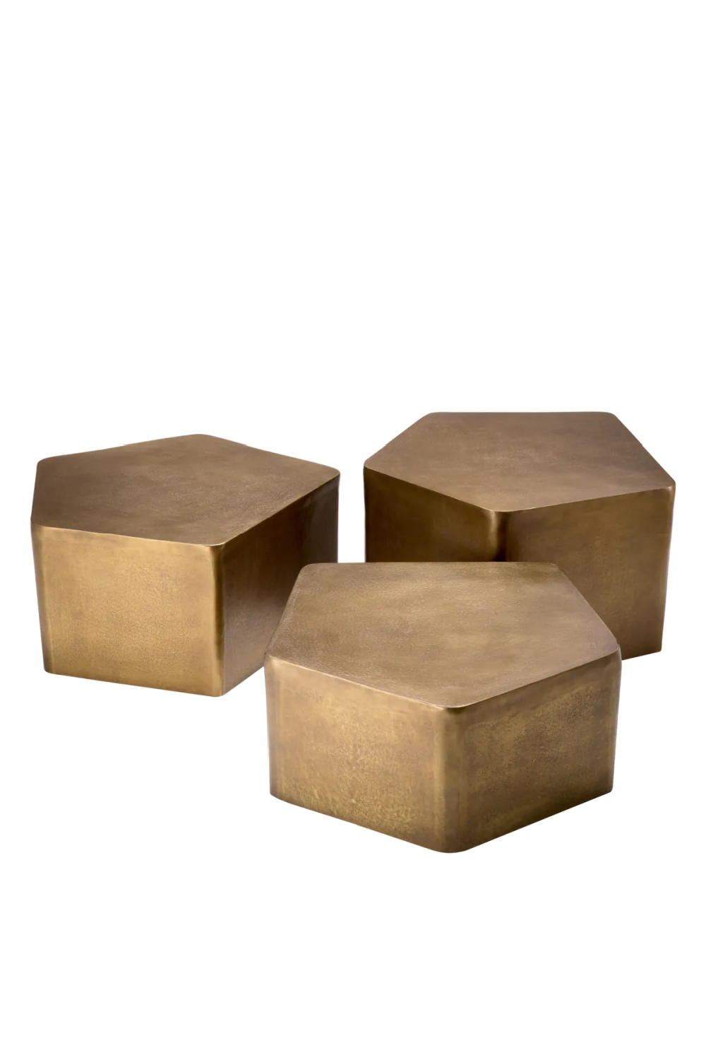 Vintage Gold Coffee Table Set (3) | Eichholtz Veenazza | Oroa.com