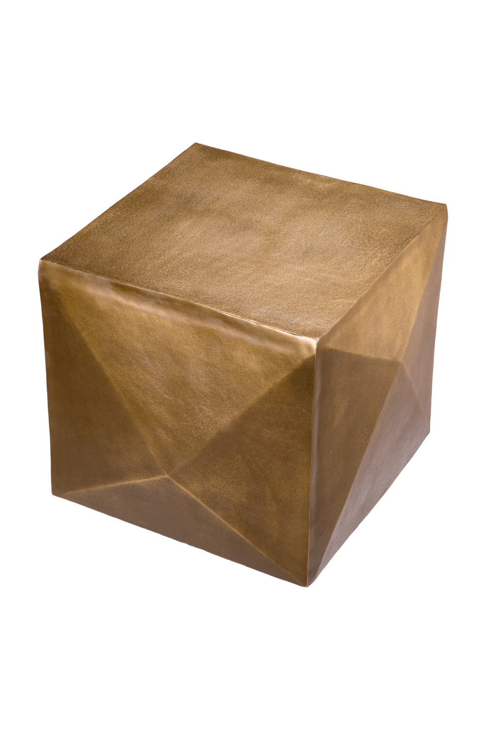 Antique Brass Faceted Side Table | Eichholtz Maratea | Oroa.com