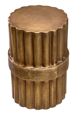 Antique Brass Fluted Side Table | Eichholtz Padua | Oroa.com