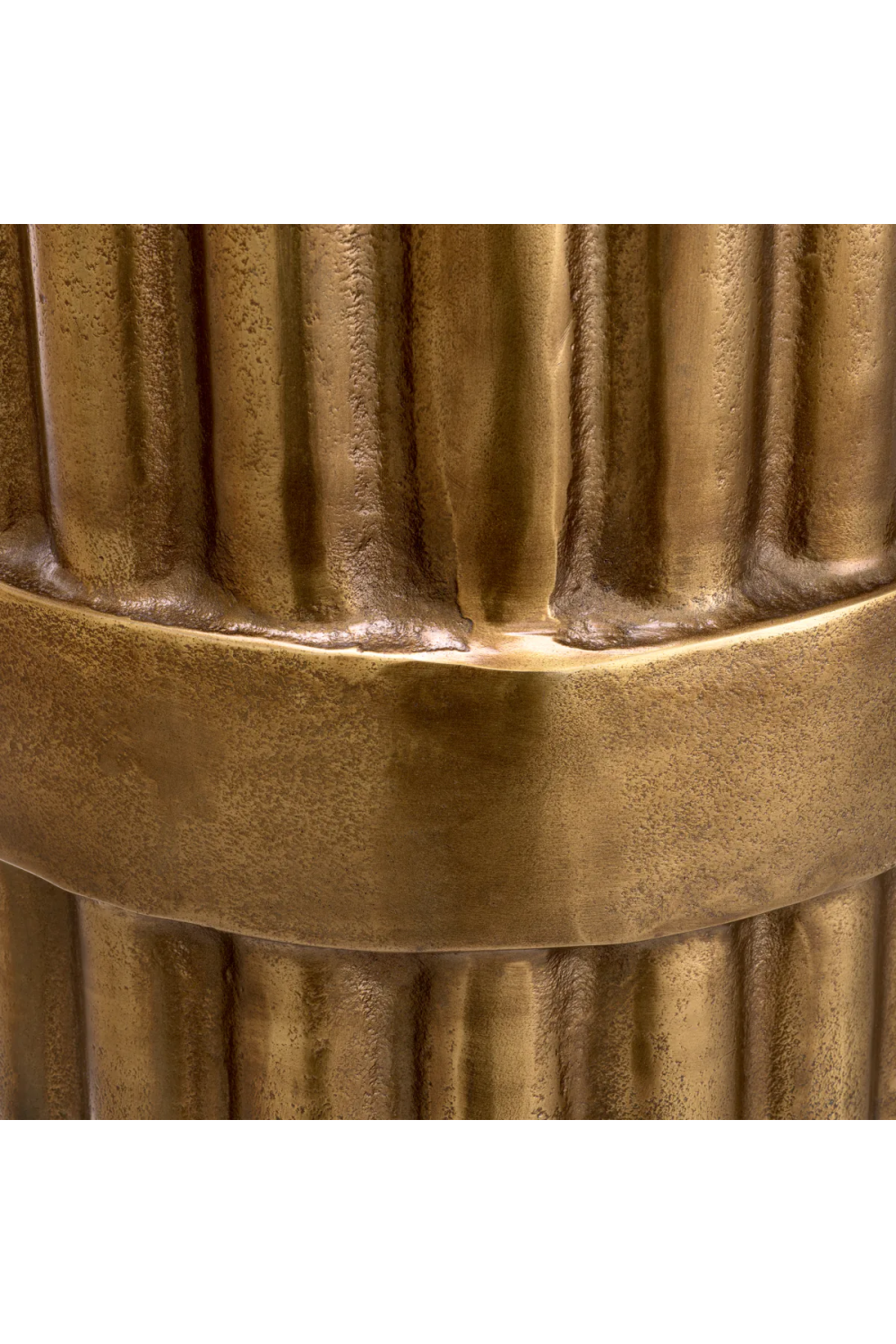 Antique Brass Fluted Side Table | Eichholtz Padua | Oroa.com