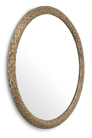 Leaves Patterned Oval Mirror | Eichholtz Soave | Oroa.com