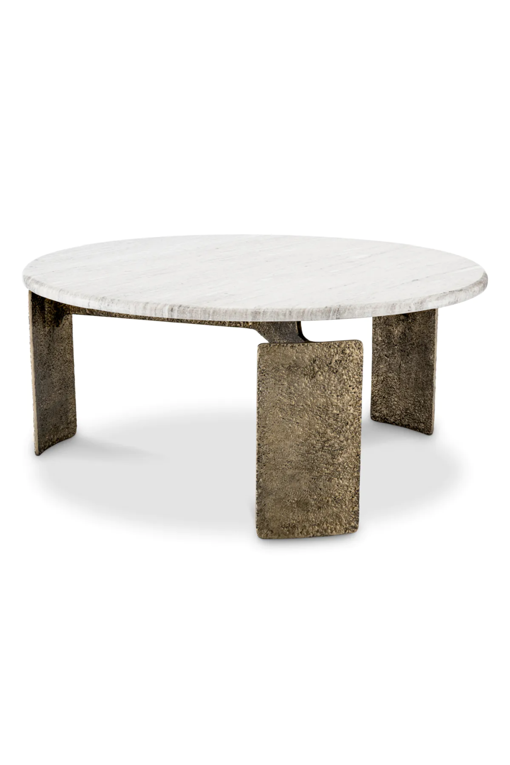 Round Beige Marble Coffee Table | Eichholtz Bodega | Oroa .com