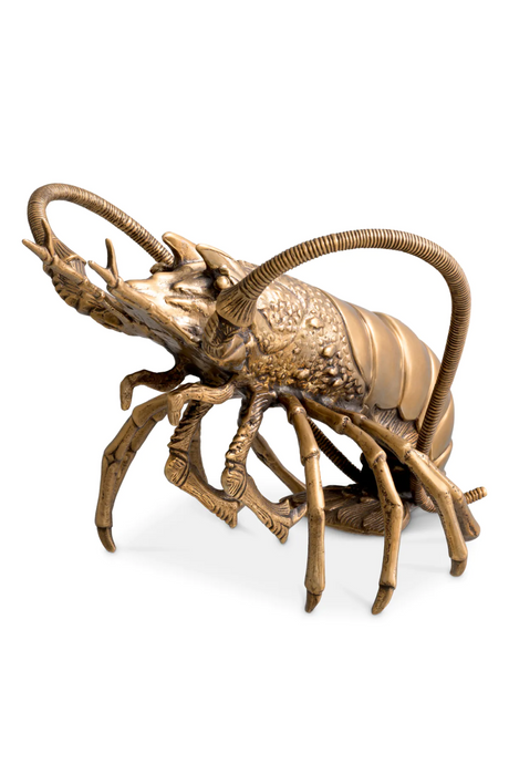 Vintage Brass Sculpture Deco | Eichholtz Lobster | Oroa.com
