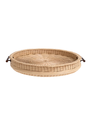 Natural Rattan Round Tray | Eichholtz Vimini | Oroa.com