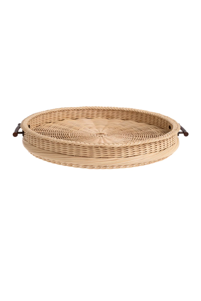 Natural Rattan Round Tray | Eichholtz Vimini | Oroa.com