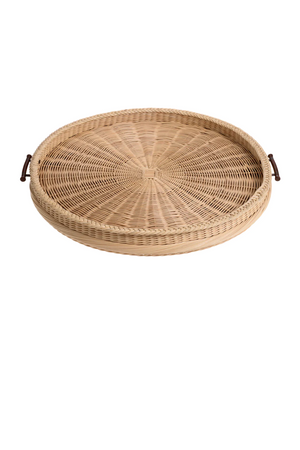 Natural Rattan Round Tray | Eichholtz Vimini | Oroa.com