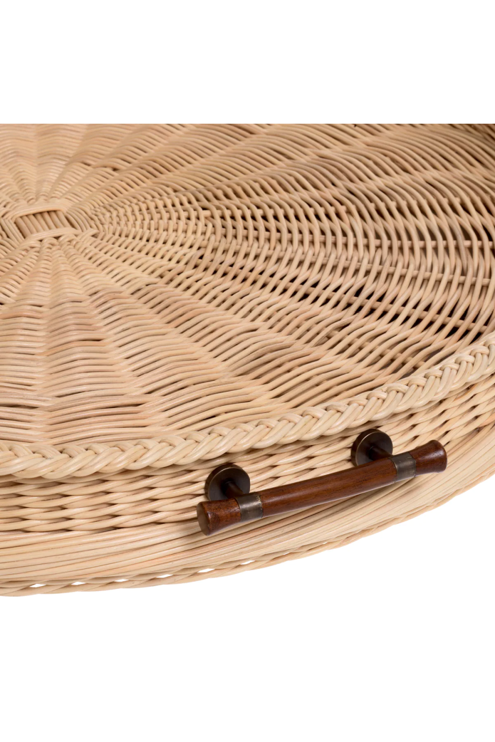 Natural Rattan Round Tray | Eichholtz Vimini | Oroa.com