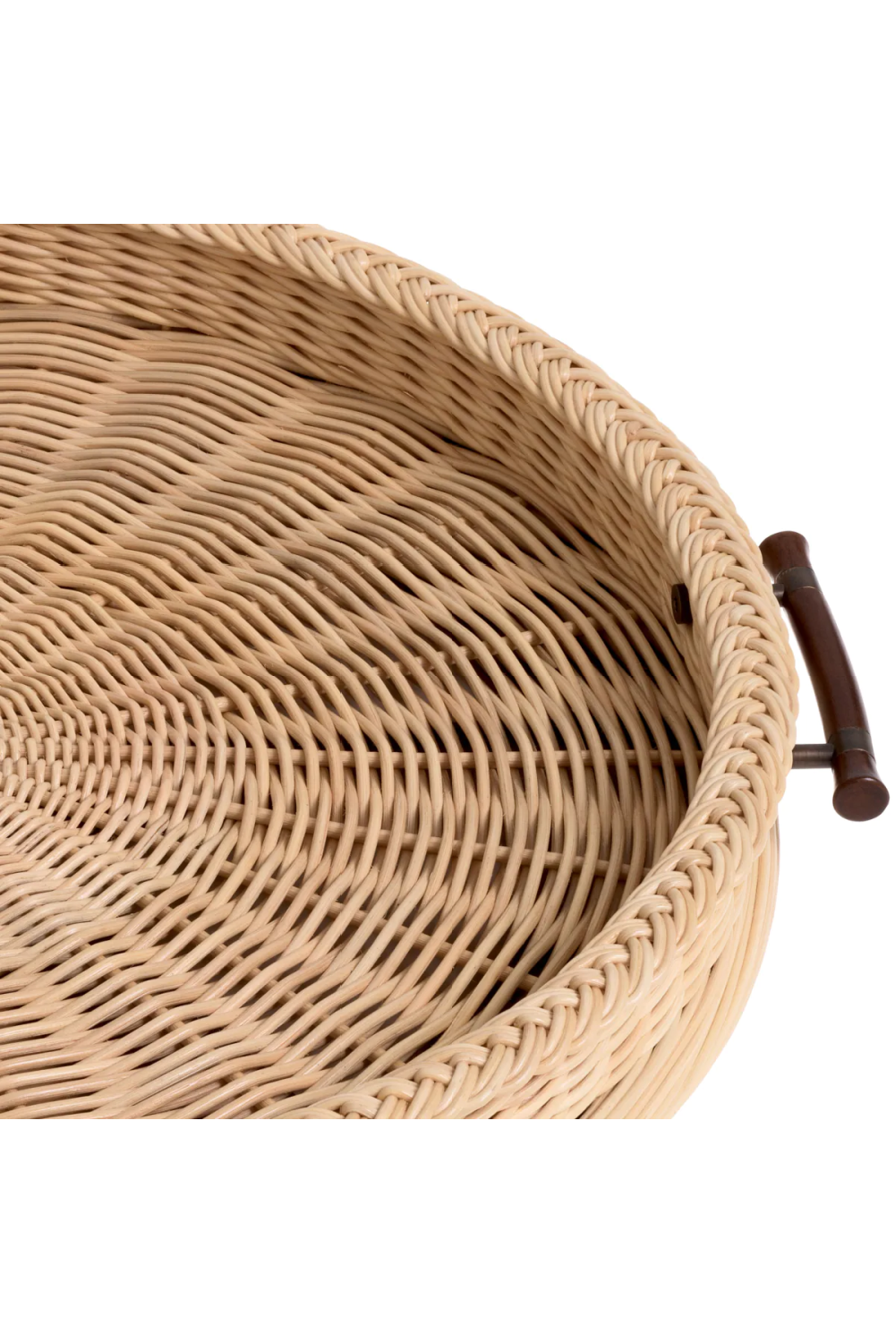 Natural Rattan Round Tray | Eichholtz Vimini | Oroa.com