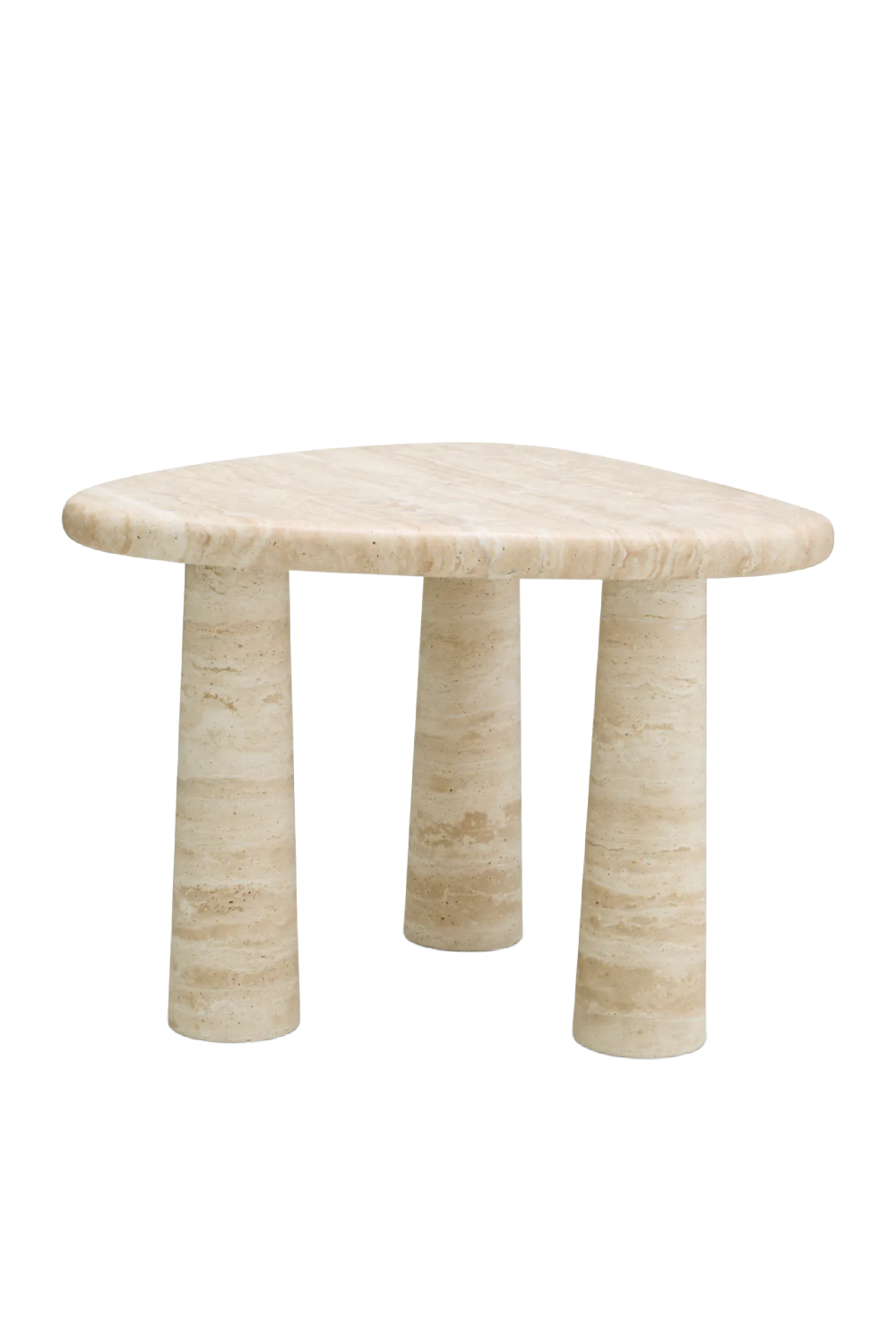 Travertine Triangular Side Table | Eichholtz Larino | Oroa.com