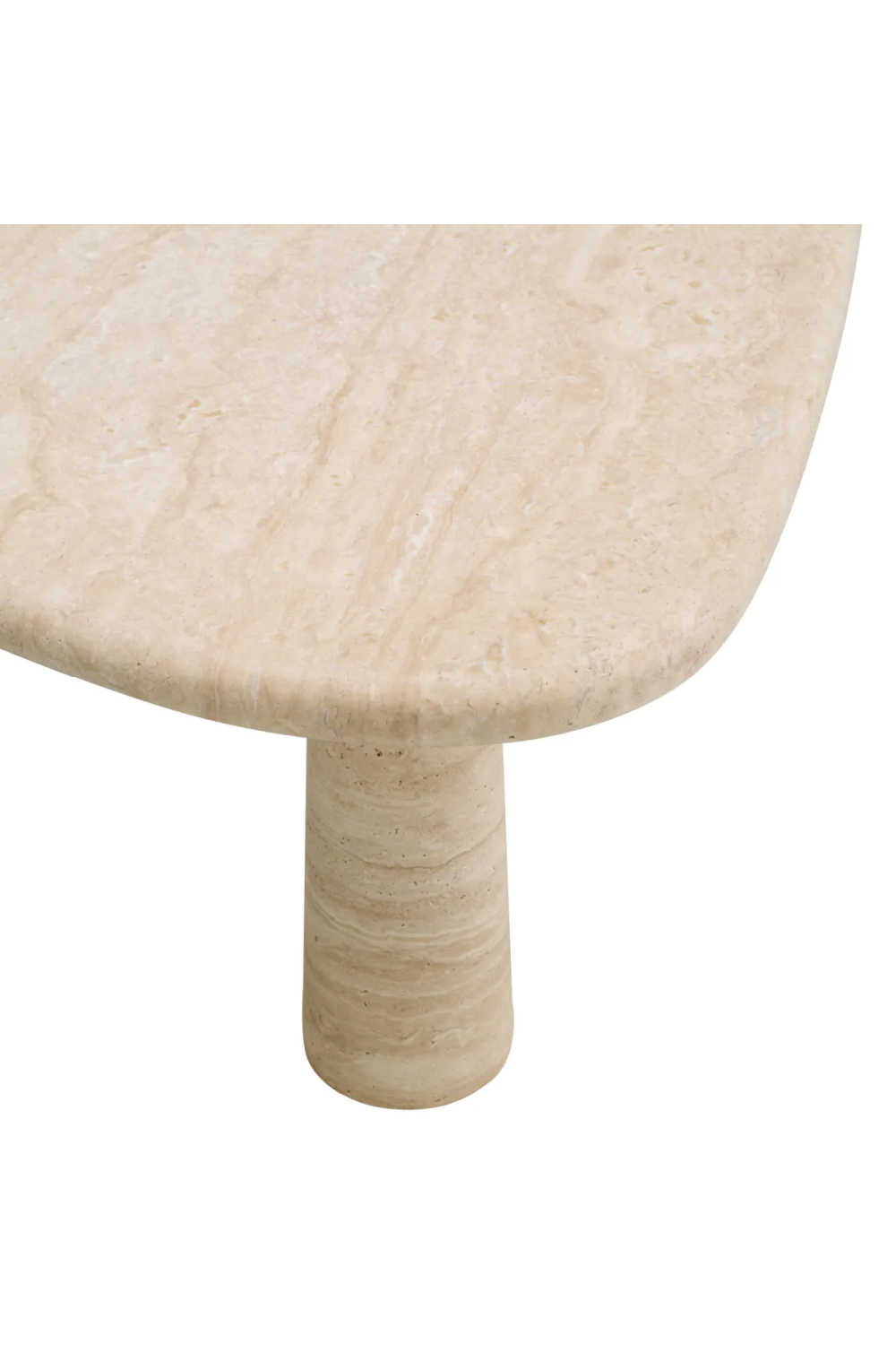 Travertine Triangular Side Table | Eichholtz Larino | Oroa.com