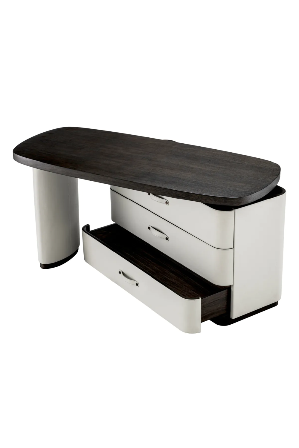 Gray Leather Rotating Desk | Eichholtz Numana | Oroa.com