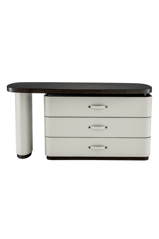 Gray Leather Rotating Desk | Eichholtz Numana | Oroa.com