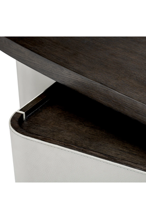 Gray Leather Rotating Desk | Eichholtz Numana | Oroa.com