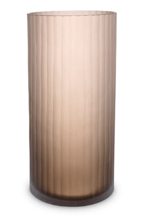 Brown Frosted Glass Vase | Eichholtz Haight | Oroa.com