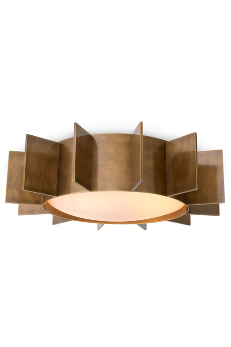 White Glass Vintage Ceiling Lamp | Eichholtz Mario | Oroa.com