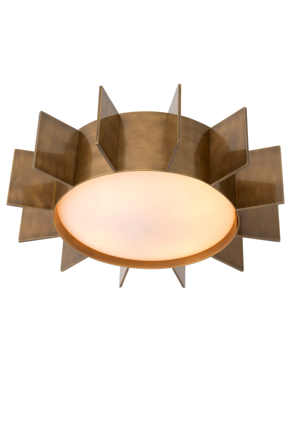 White Glass Vintage Ceiling Lamp | Eichholtz Mario | Oroa.com