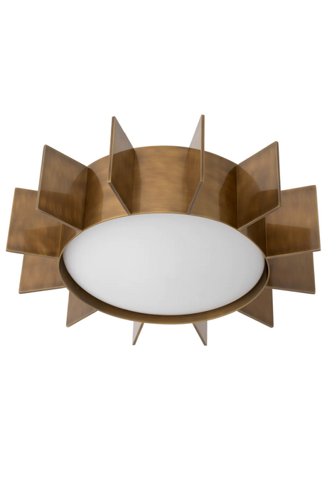 White Glass Vintage Ceiling Lamp | Eichholtz Mario | Oroa.com