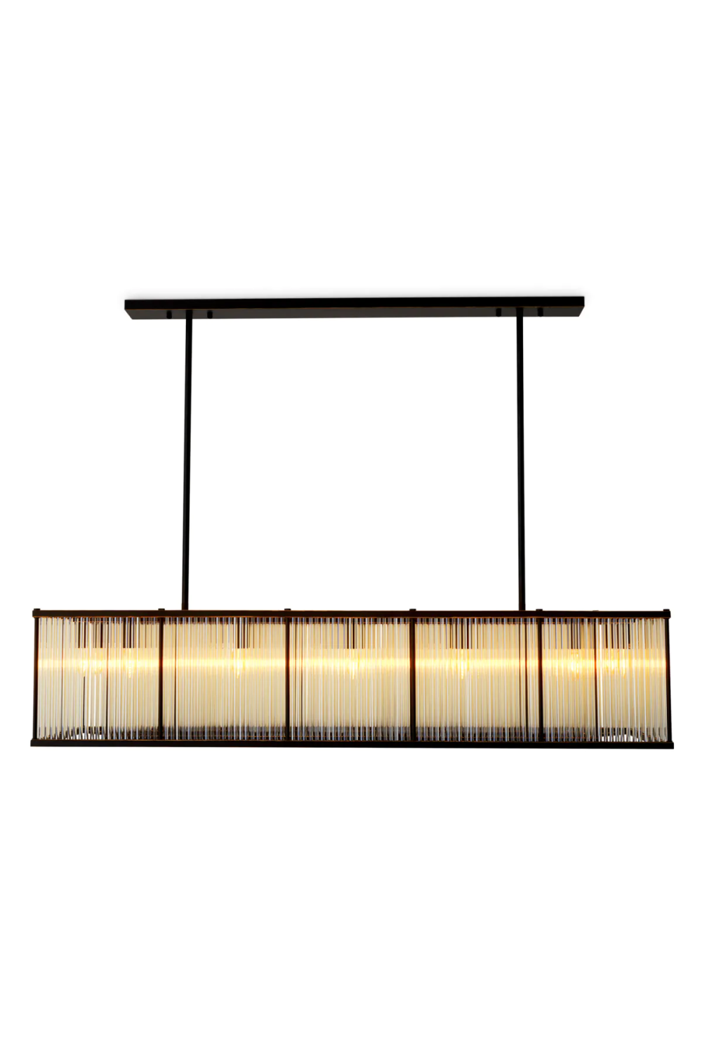 Glass Rods Rectangular Chandelier | Eichholtz Bernardi | Oroa.com
