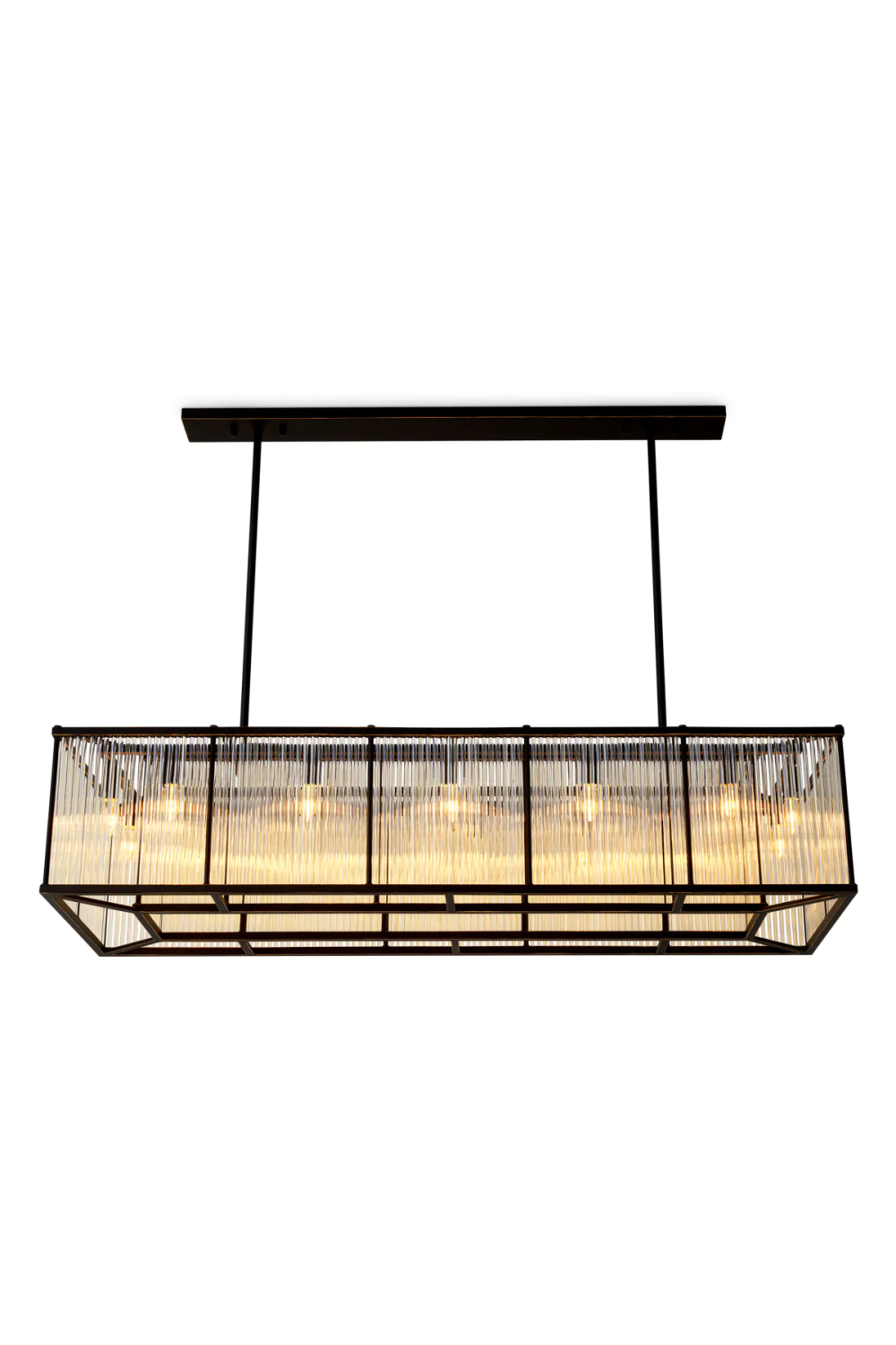 Glass Rods Rectangular Chandelier | Eichholtz Bernardi | Oroa.com