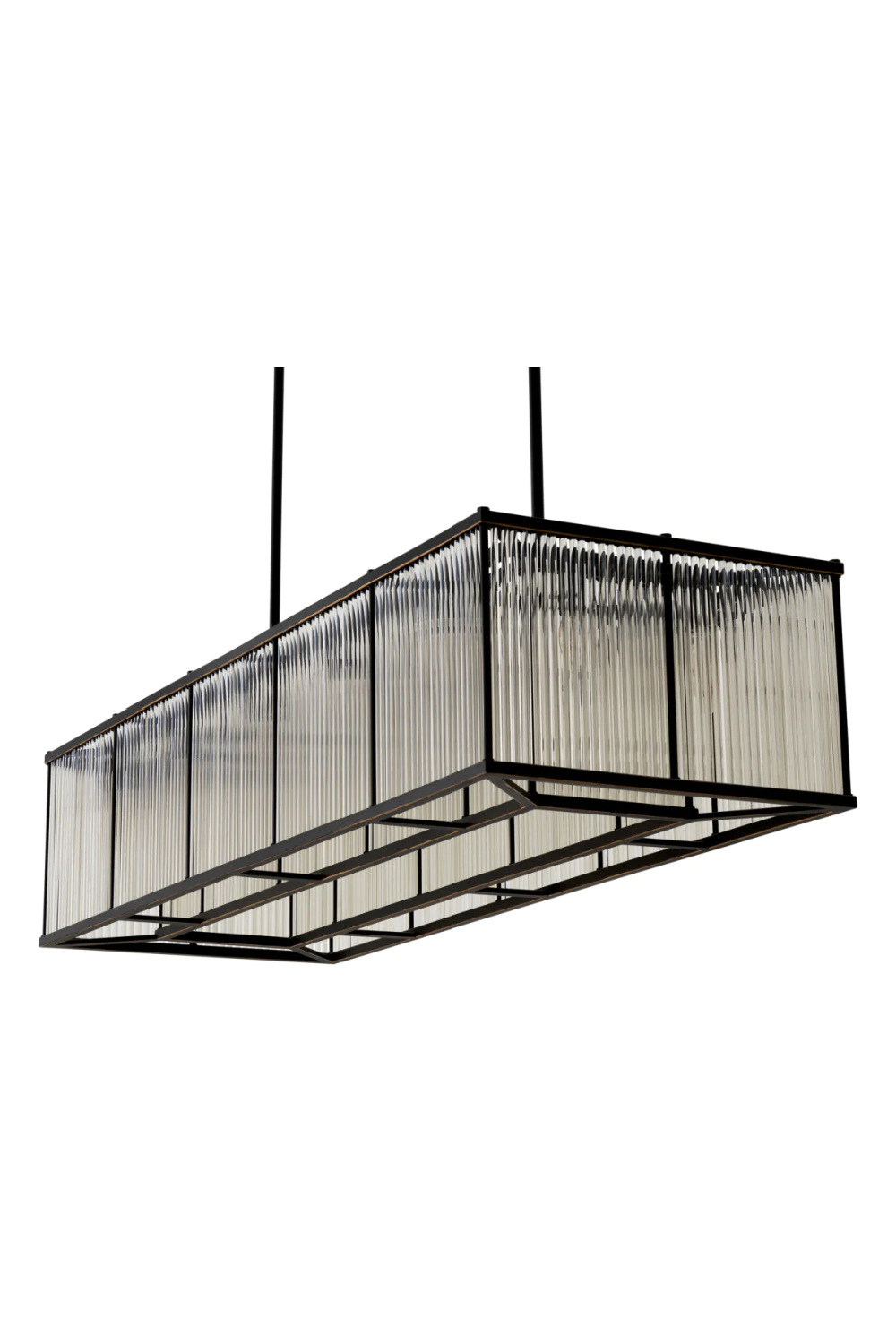 Glass Rods Rectangular Chandelier | Eichholtz Bernardi | Oroa.com