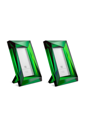 Green Crystal Picture Frames (2) | Eichholtz Obliquity | Oroa.com