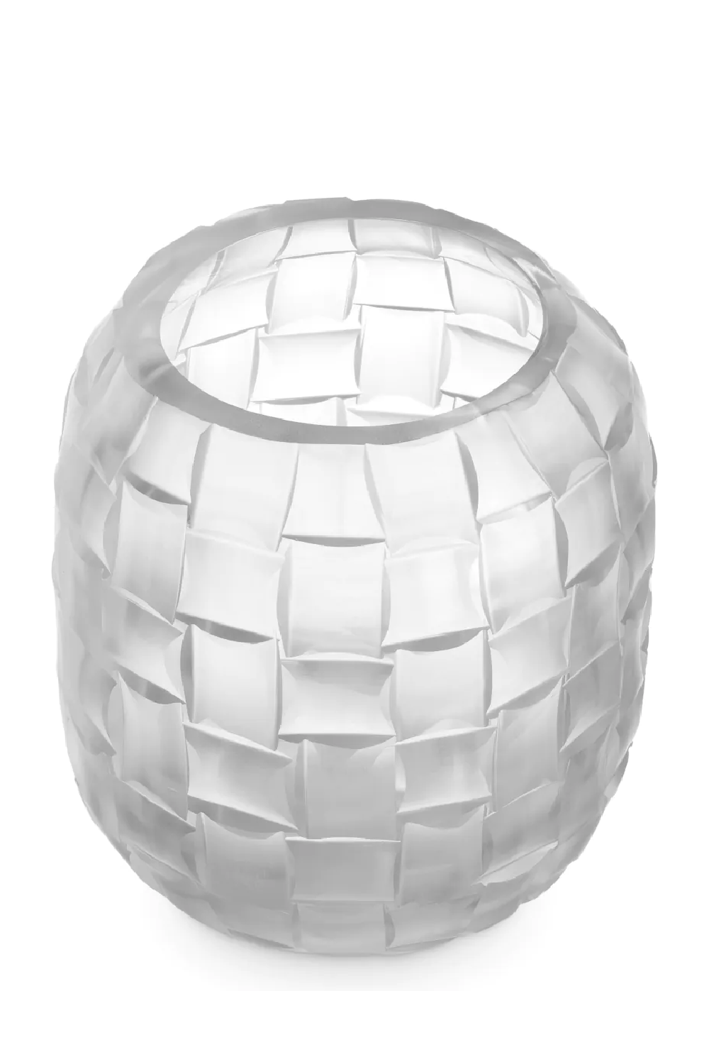 Frosted Hand Blown Glass Vase | Eichholtz Varese | Oroa.com