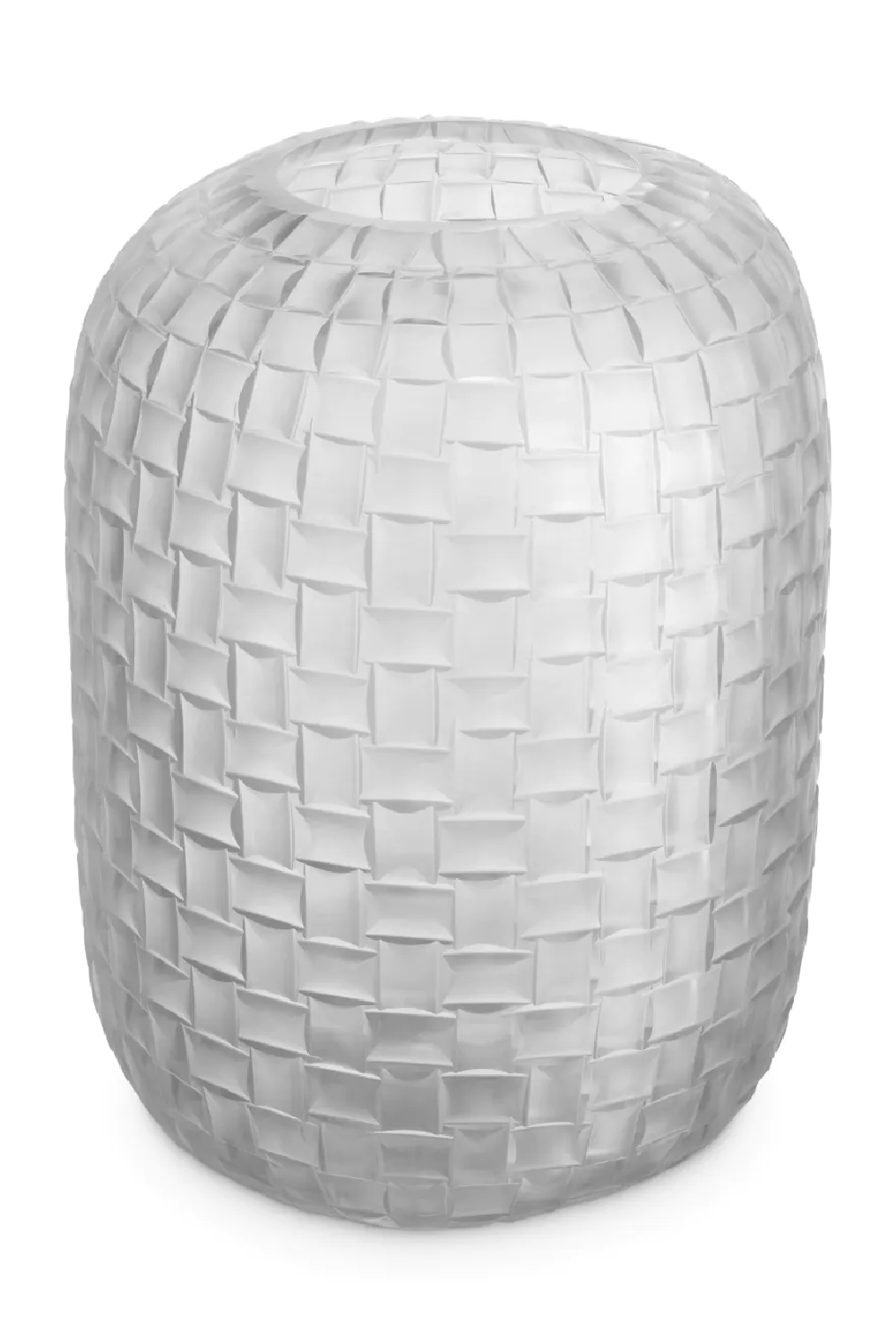 Frosted Hand Blown Glass Vase | Eichholtz Varese | Oroa.com