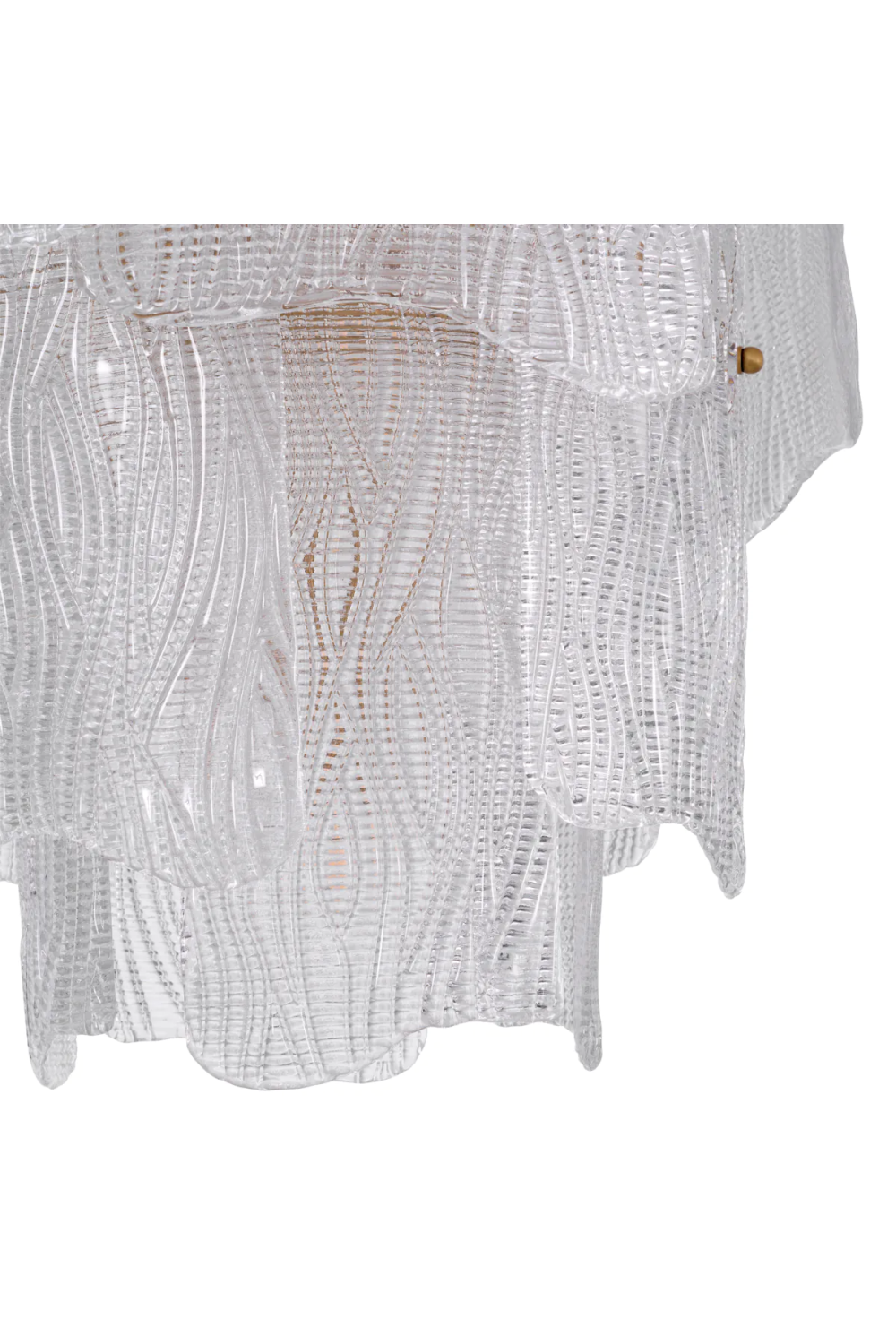 Clear Textured Glass Chandelier | Eichholtz Asinara | Oroa.com