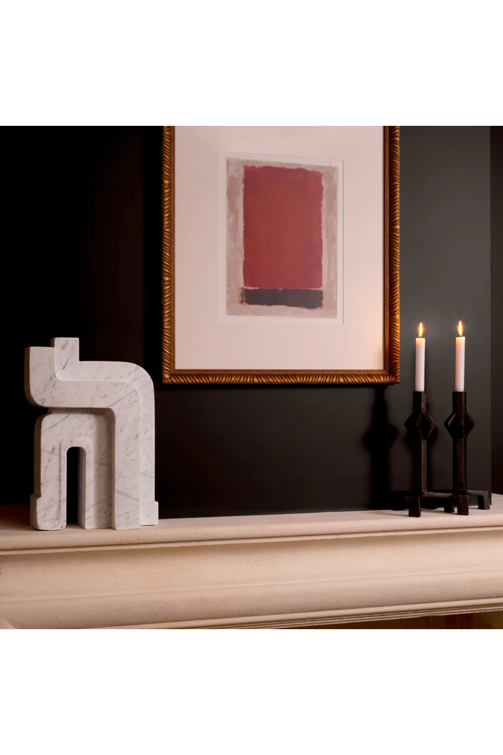 Gold-Framed Abstract Art Set (2) | Eichholtz Garnier | Oroa.com