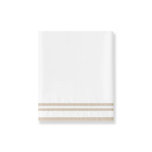 430TC Sateen Striped Flat Sheet | Amalia Home Sonata  | Oroa.com