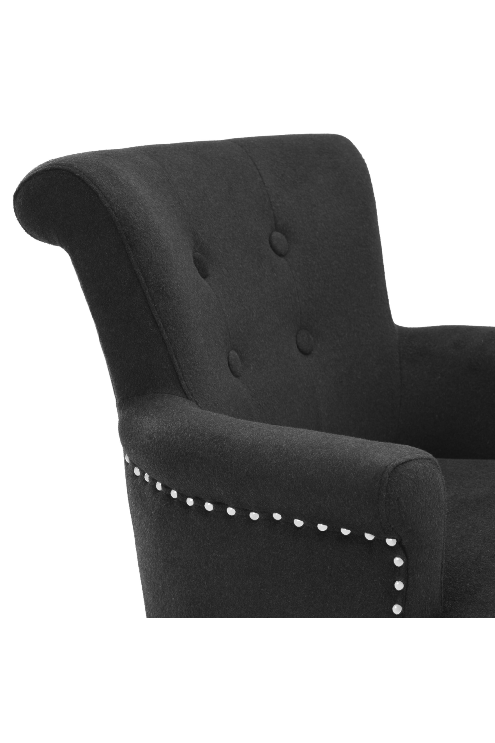 Black Cashmere Dining Wingchair | Eichholtz Key Largo | Oroa.com