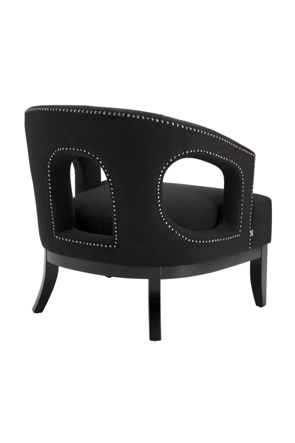 Studded Black Accent Chair | Eichholtz Adam | Oroa.com