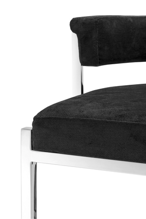 Black Velvet Counter Stool | Eichholtz Dante | #1 Eichholtz Retailer
