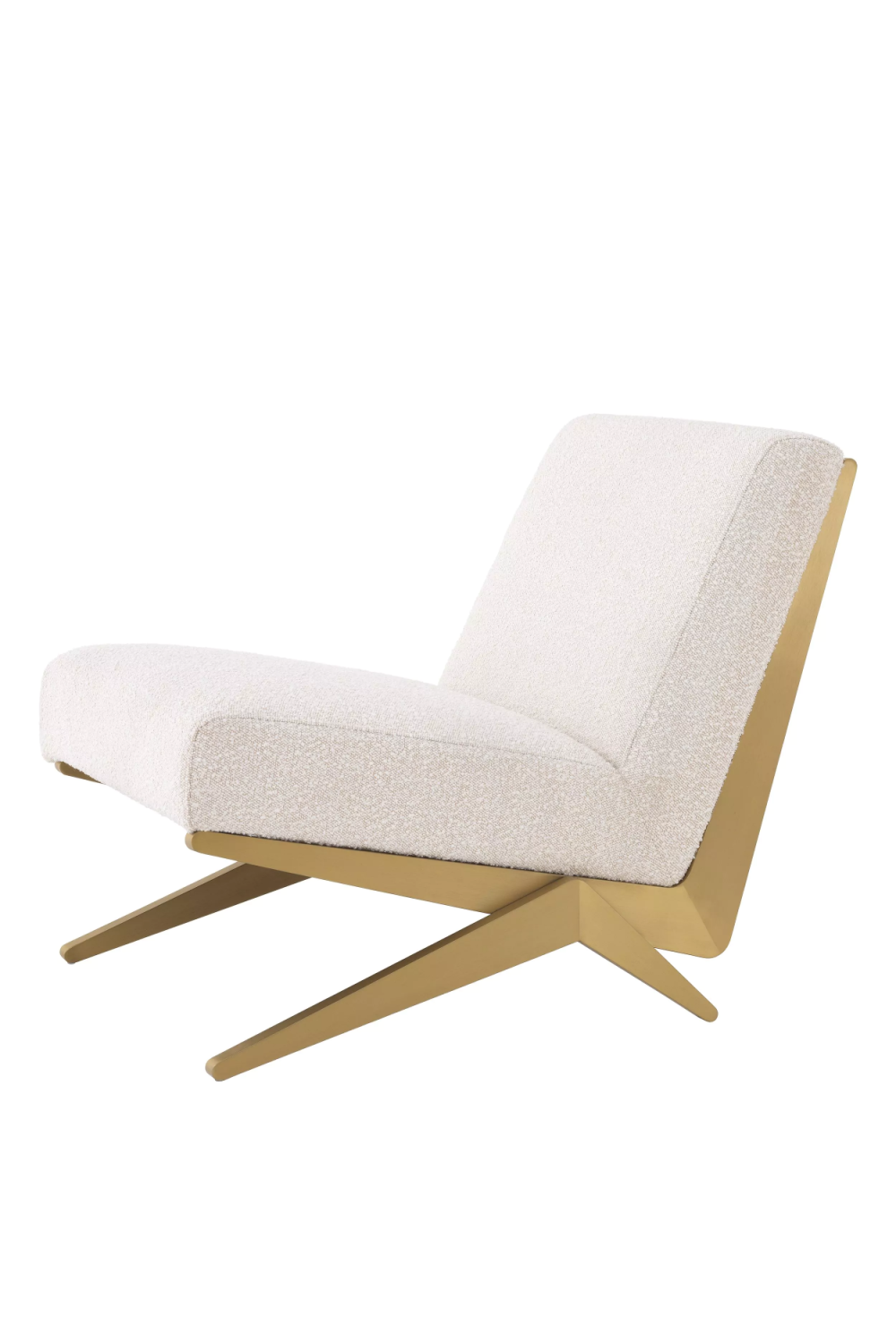 Cream Bouclé Lounge Chair | Eichholtz Fico | Oroa.com